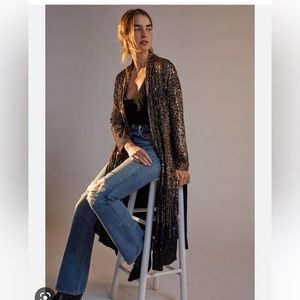 BB Dakota / Anthropologie Dulcinea Sequined Duster Jacket